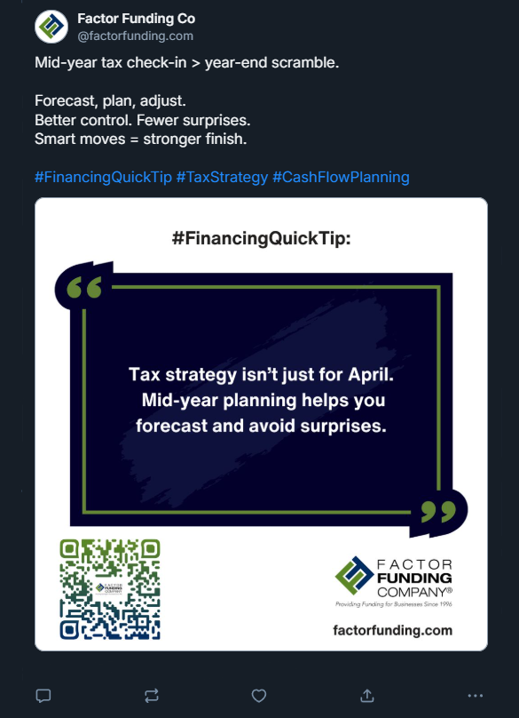Factor Funding - August Newsletter - Socials